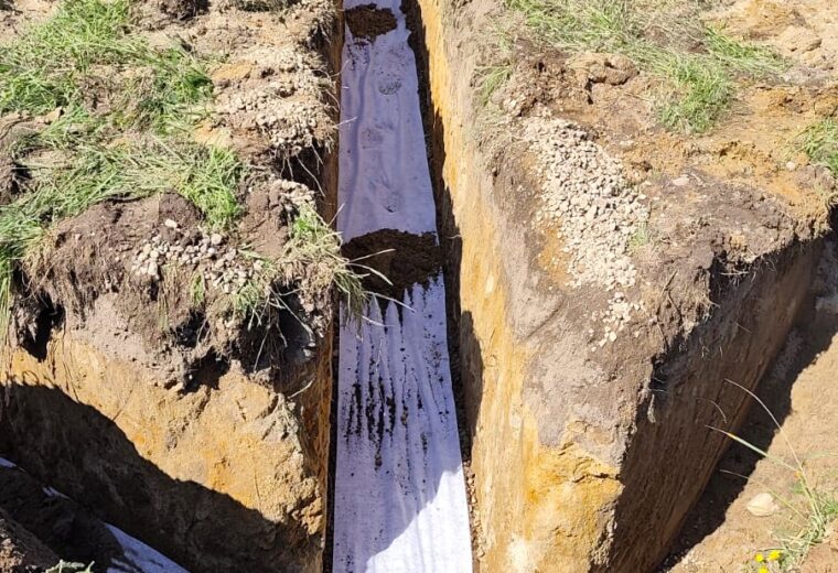 Montaż studzienki i instalacji rozsączającej w Czermnicy